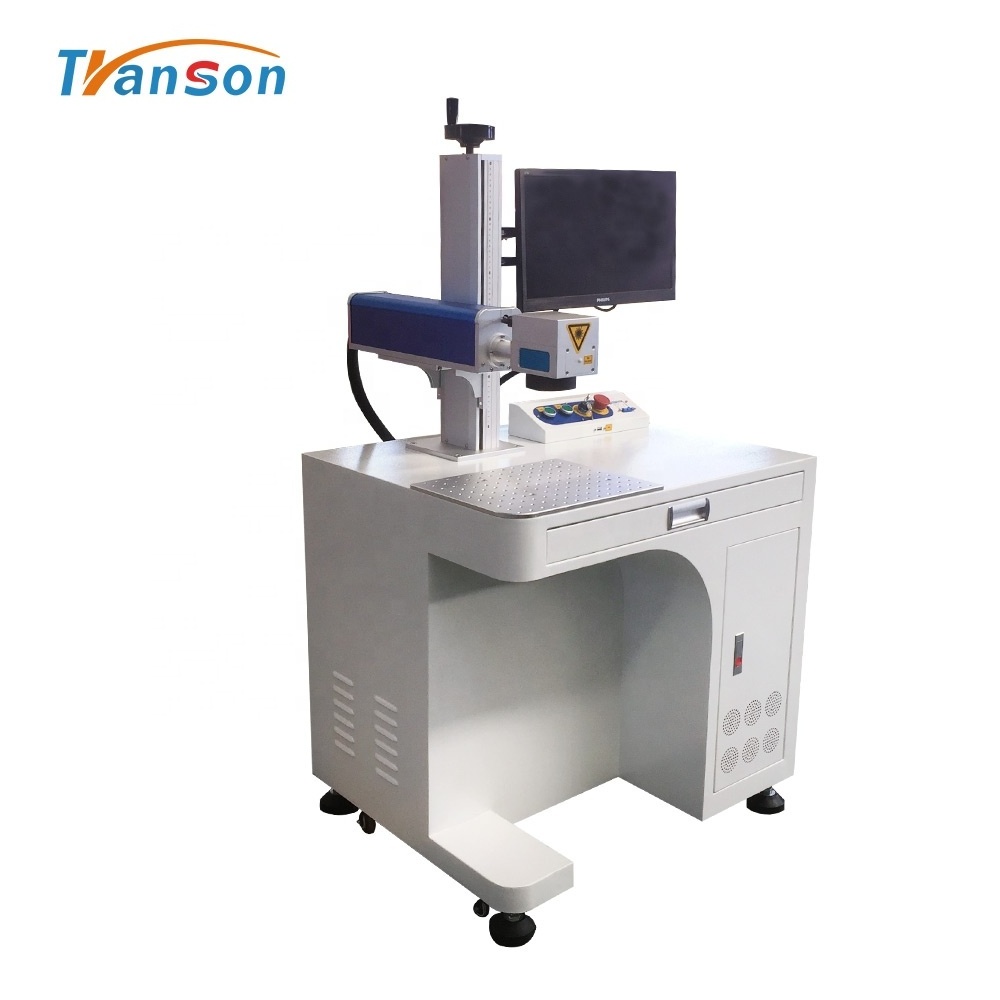 Fiber Laser Printing Marking Machine On Metal PE PVC ID Card Brass Jewellery Plastic Printing For Tools Bird Rings Keyboard