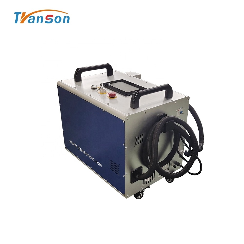 Portable Laser Rust Painting Removal 7inch Touch Screen Fiber Laser Cleaning Metal Machine For Sale