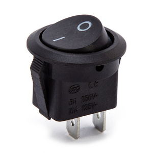 KCD1-106 T120 55 Dpdt 2 Pin Micro Round 12V Rocker Switch