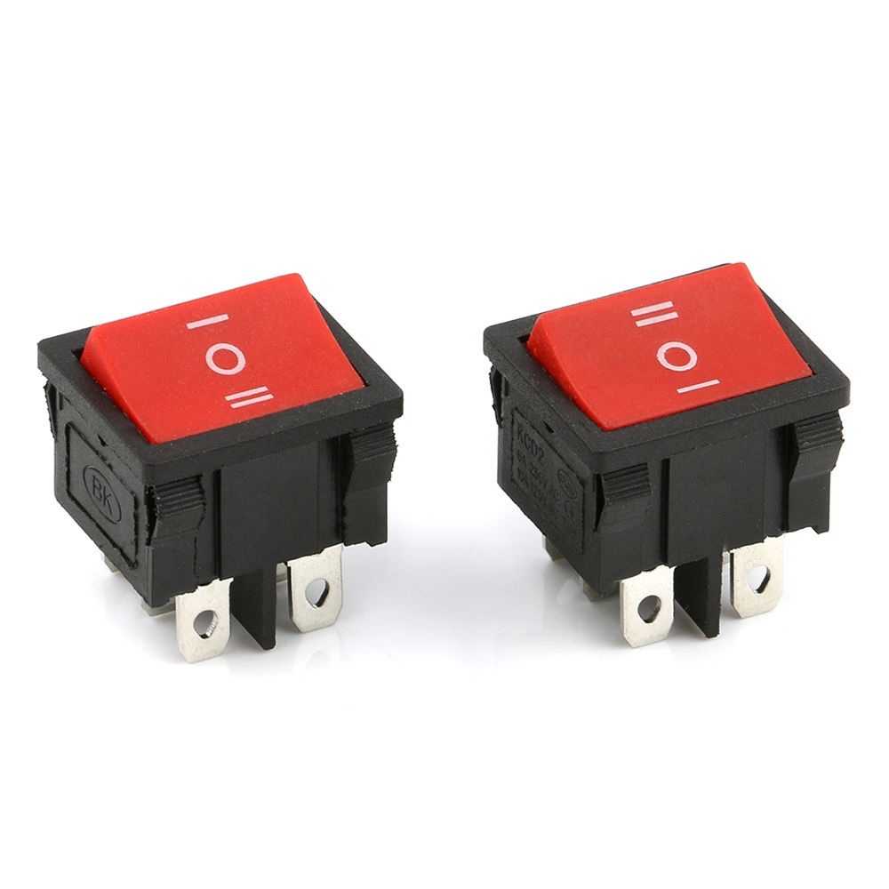 T85 carling rocker toggle switch KCD2-501 6P red electrical kcd2 boat rocker switch 6 pin on-on 16a 250v dpdt