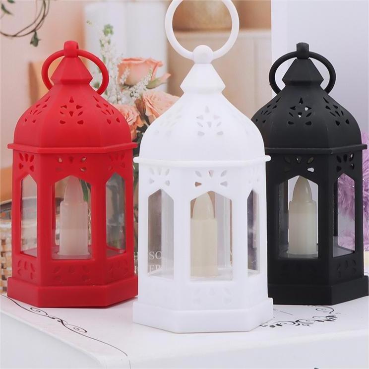 Wholesale electric candle lanterns modern design led candle white red black floating candle lanterns