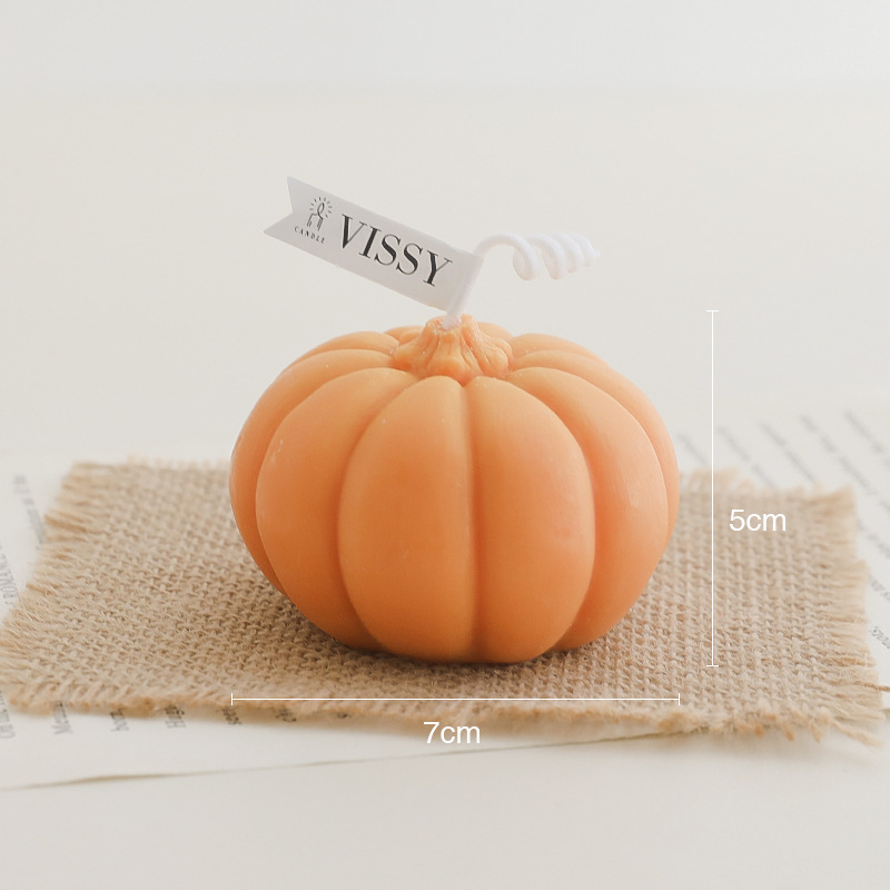 New arrival pumpkin shaped candle scented for home birthday party Halloween decoration