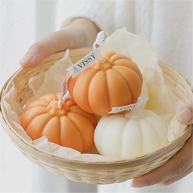 New arrival pumpkin shaped candle scented for home birthday party Halloween decoration