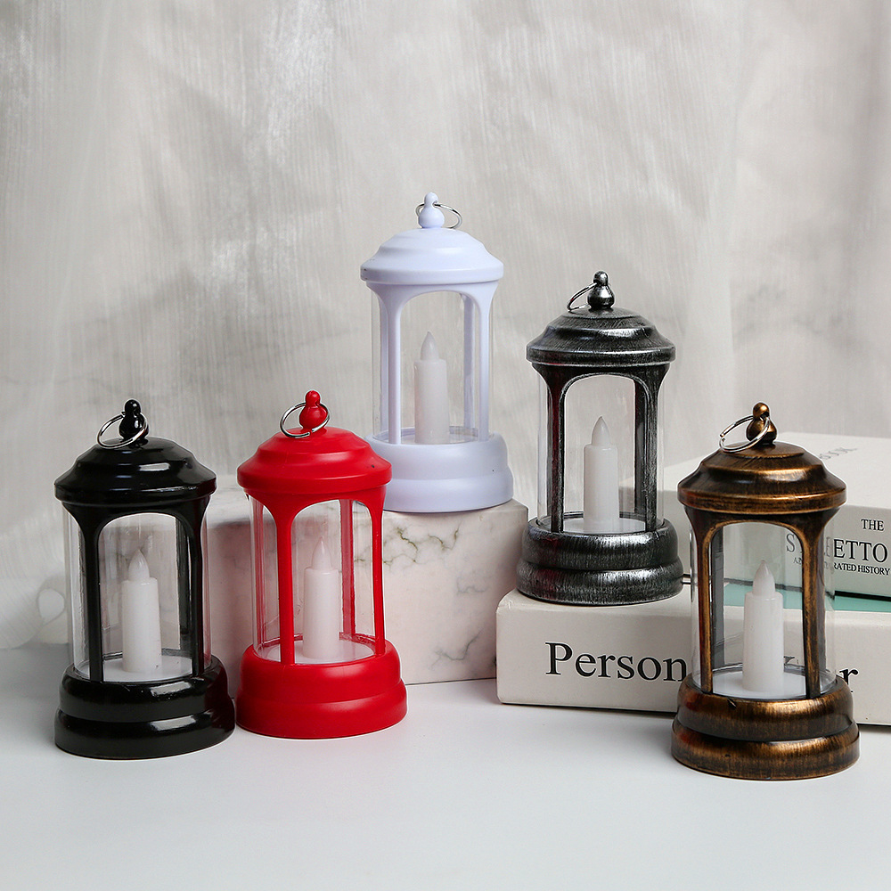 Wholesale electric candle lanterns modern design led candle white red black floating candle lanterns