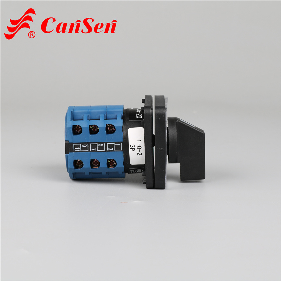 LW26-20 1-0-2 3P 1-0-2 control the electric motor change the speed Rotary changeover switch