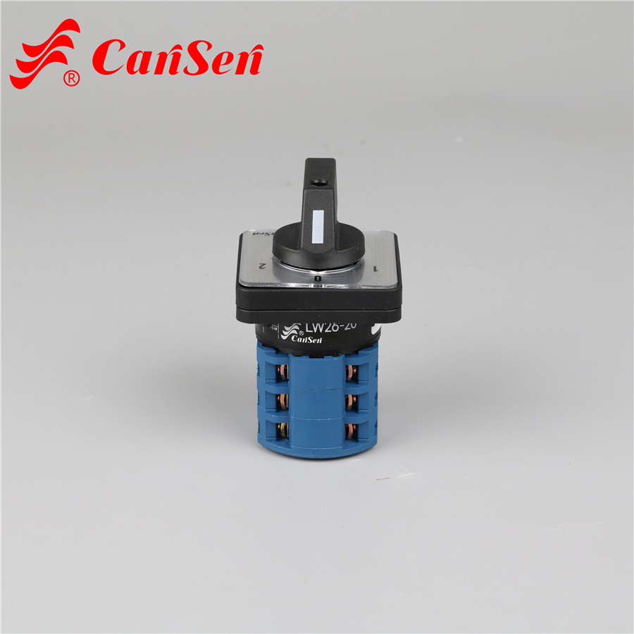 LW26-20 1-0-2 3P 1-0-2 control the electric motor change the speed Rotary changeover switch