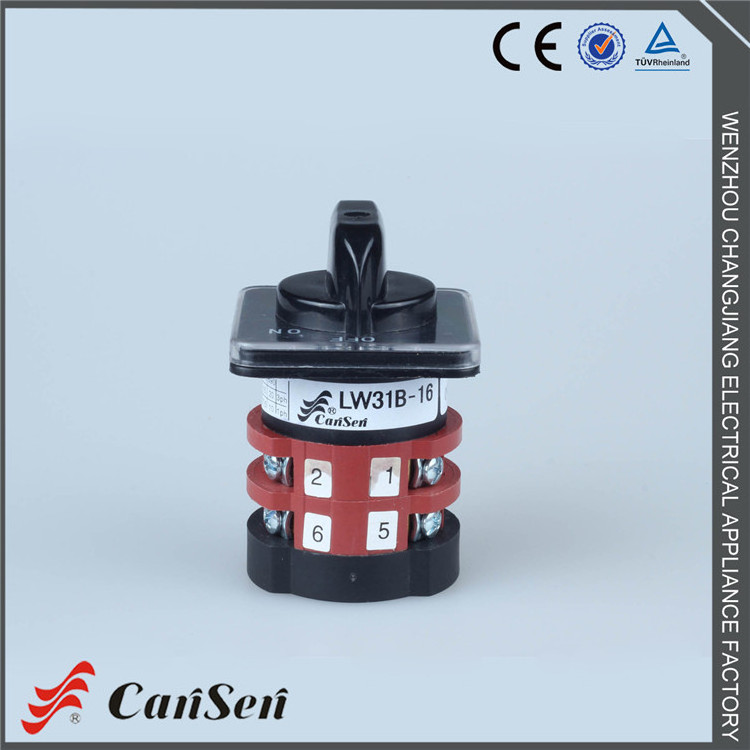 Cansen switch LW31B-16 OFF-ON 4Pole rotary cam switch control switchgear motor change the main circuit and the auxiliary circuit