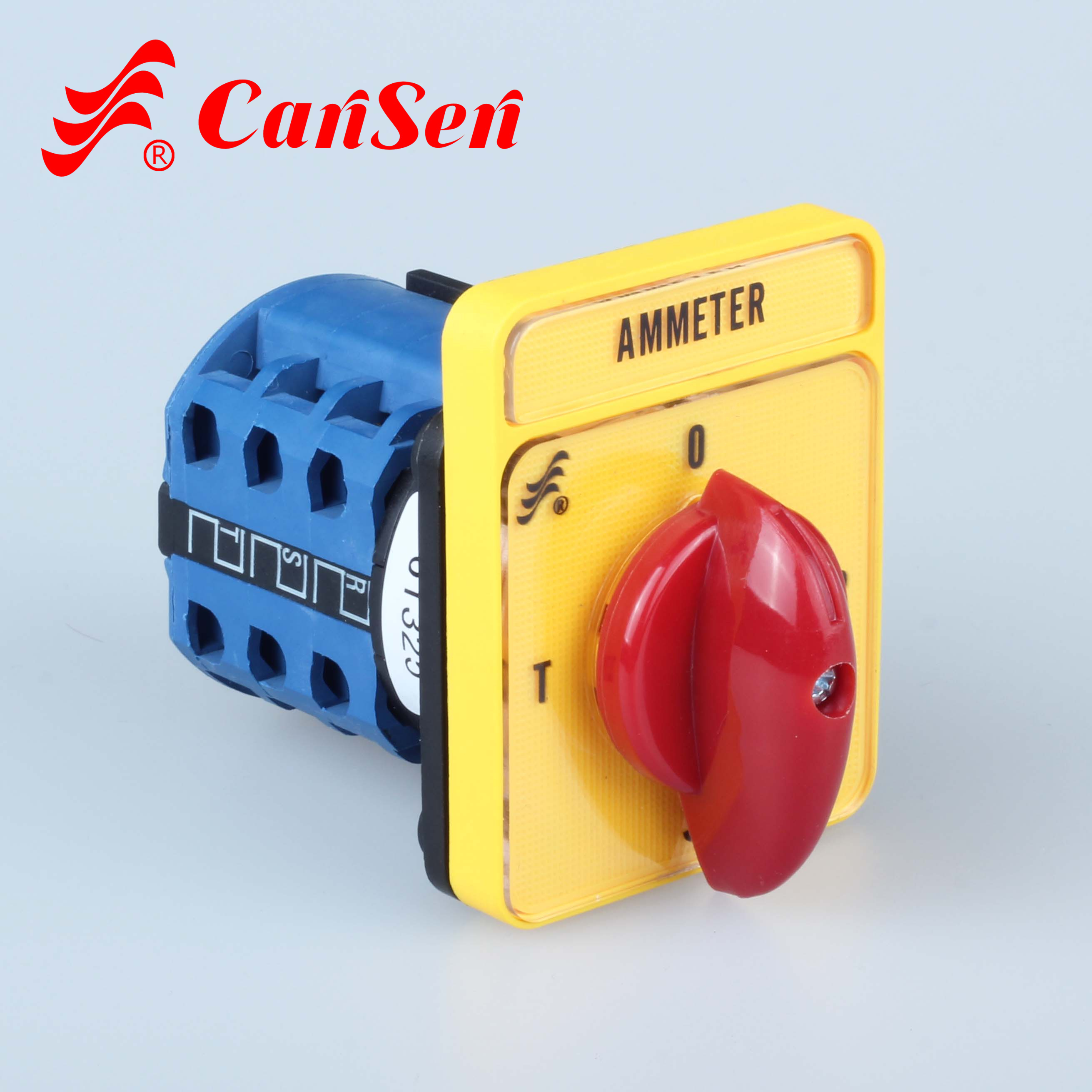 Cansen LW26-20 ammeter selector switch with 3 current transformers with ON OFF 360 rotation