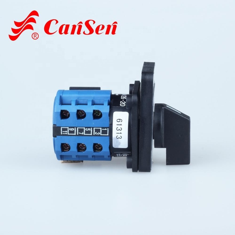 Cansen LW26-20 CE Certificate 12 terminals voltmeter three layer rotary selector switch