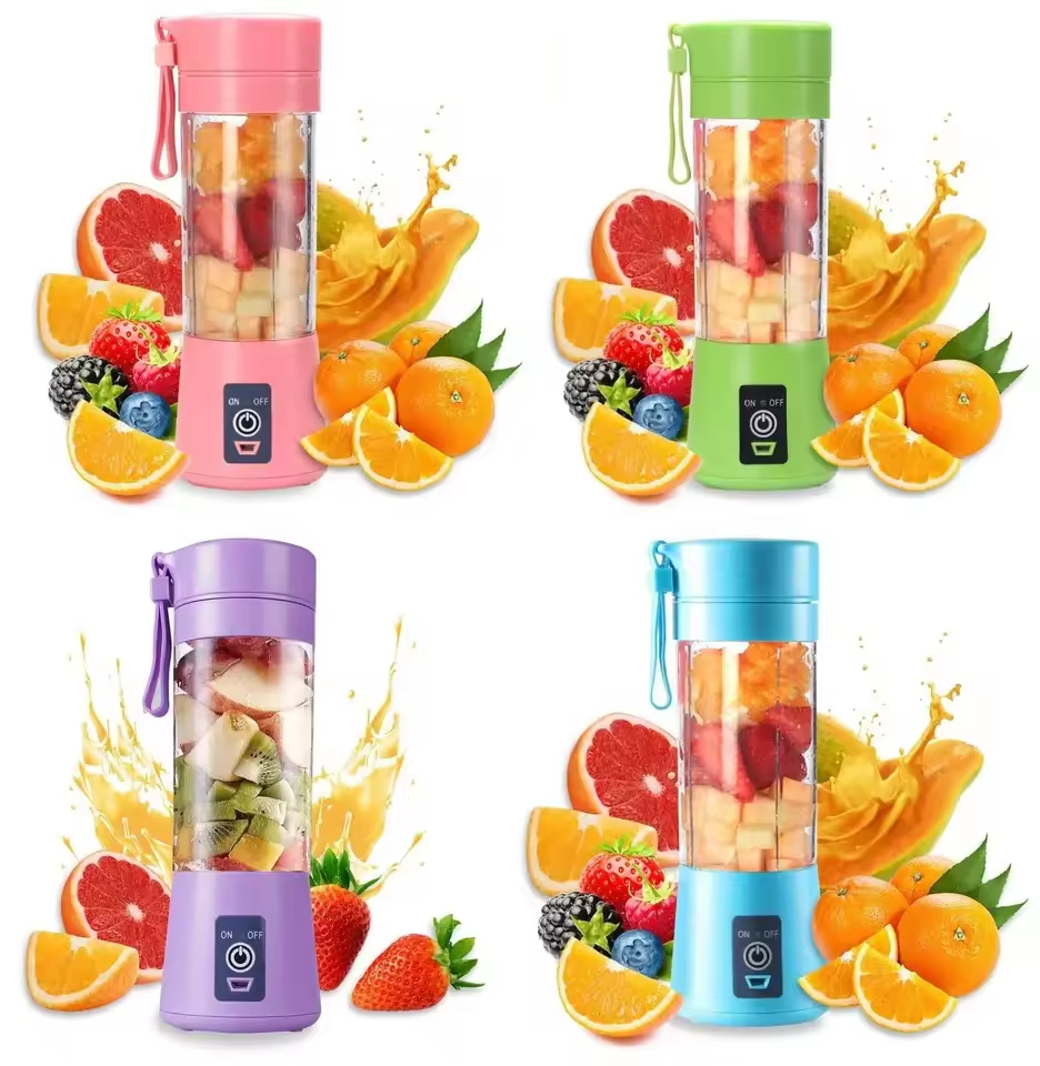 Wholesale 380ML Mini Cup Fruit Juicer Blender Cheap Price Personal Safety Portable USB Rechargeable Juicer