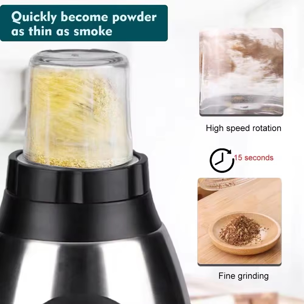 Blender Juicer Jar Electric Food Mixer Blender Glass Grinder Y66 5 Speed with Stainless Steel 2 in 1 Color Box Home Technology