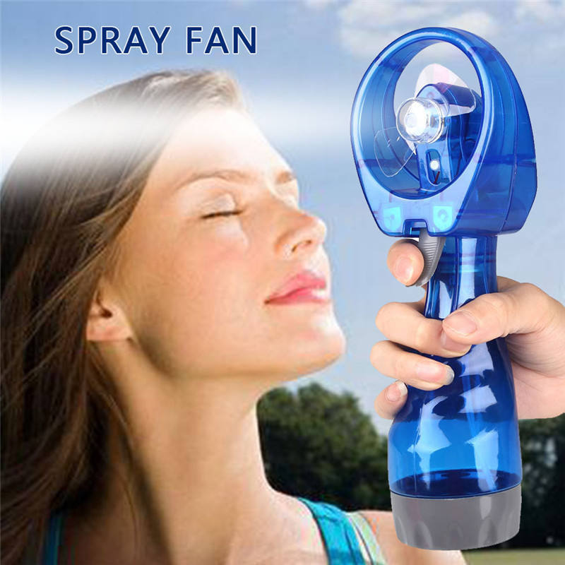 2024 new Portable Handheld Mini Water Spray Fan Summer Outdoor Travel Cooling Misting Spray Bottle Fan