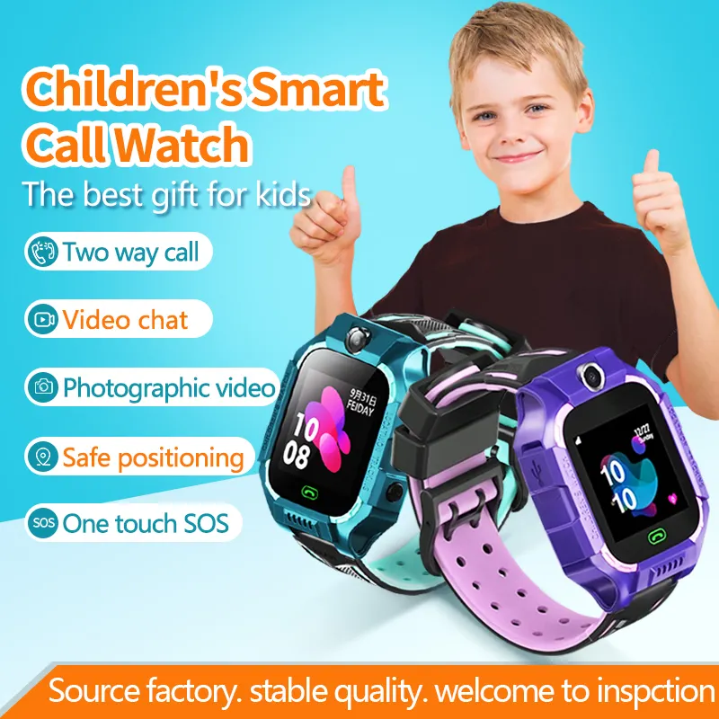 Life Waterproof Q19 Kids Smart Watch 1.44'' Color Touch Screen Smart Phone Children LBS Tracking Kids Smart Watch with Camera