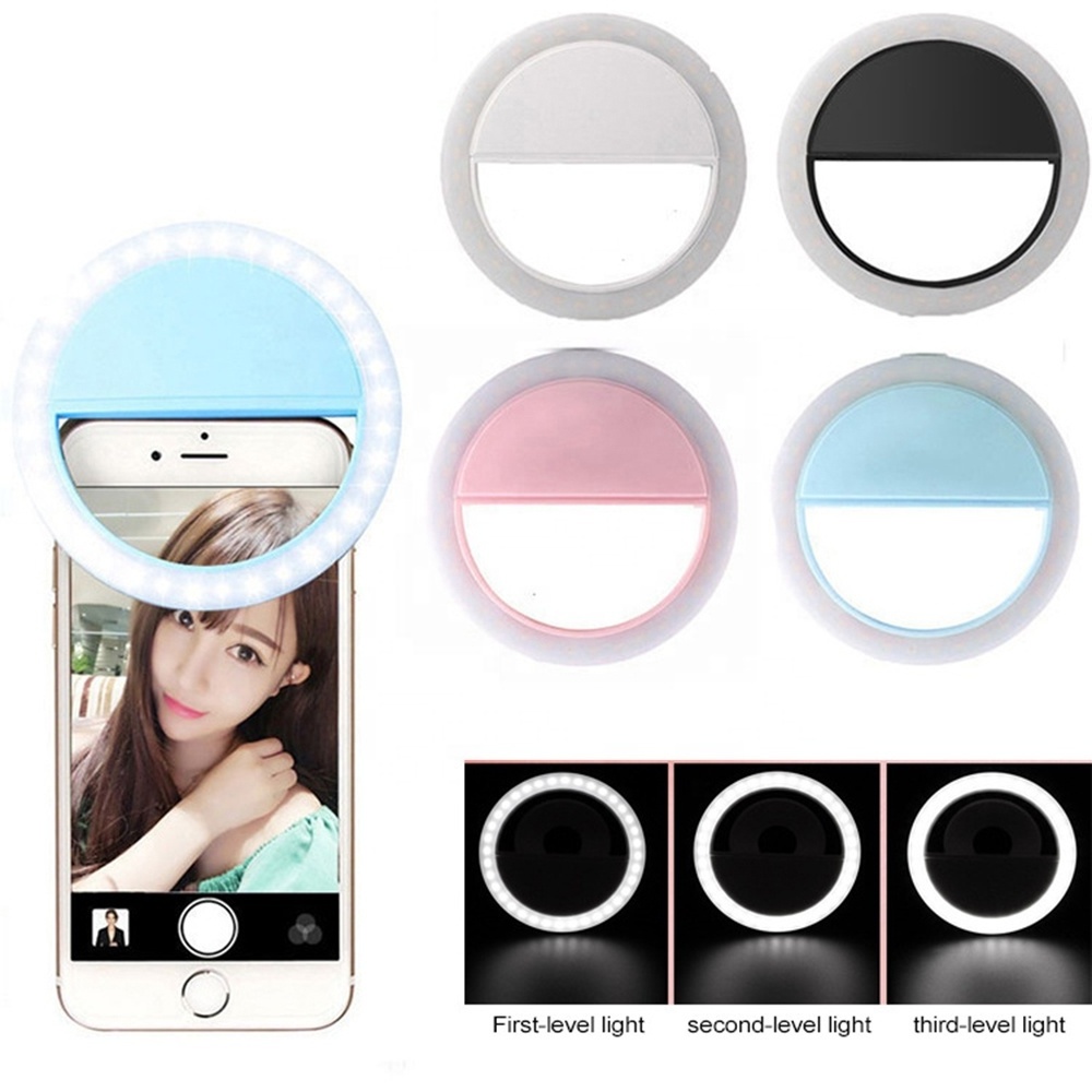 Factory Whlolesal Universal Mini LED Selfie Ring Light For Phone fill light Ring 36 LED Mounted for smartphone