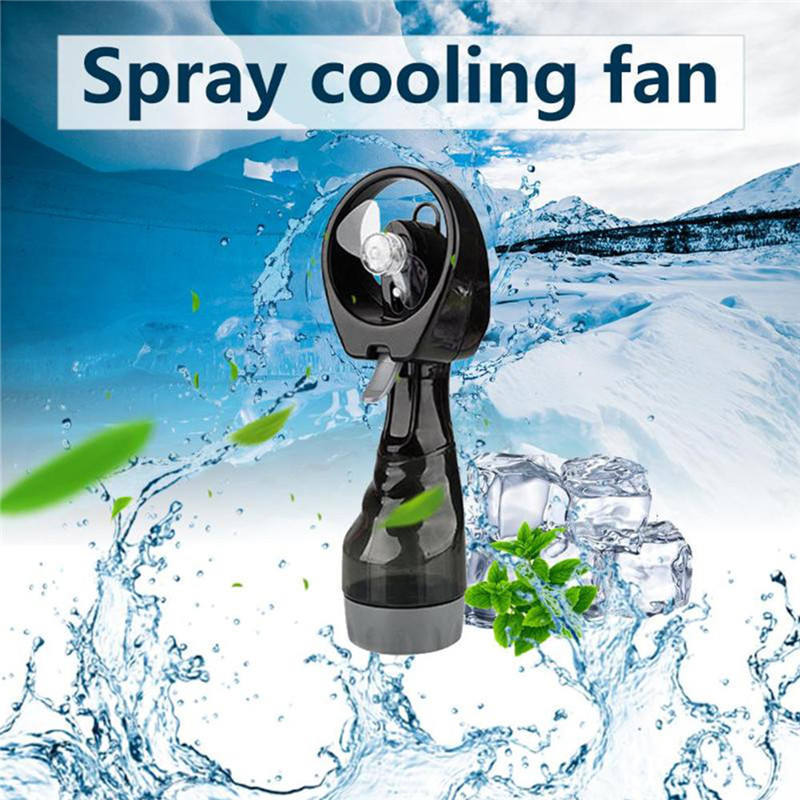 2024 new Portable Handheld Mini Water Spray Fan Summer Outdoor Travel Cooling Misting Spray Bottle Fan