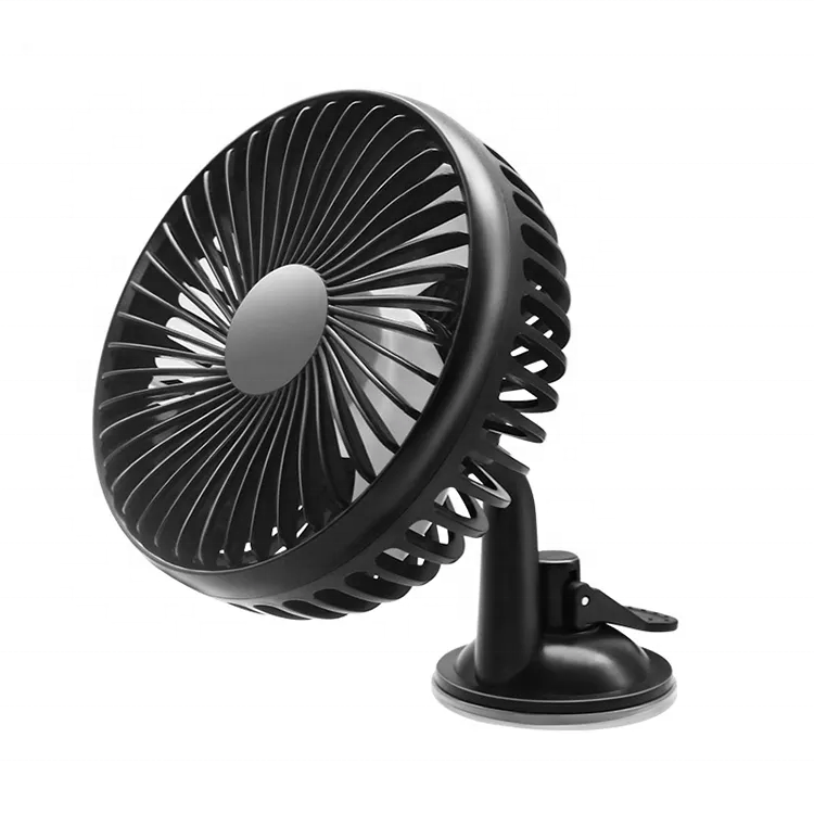 Online top seller summer product electric fan 12V/24V universal large wind mute rotatable car dual-purpose car fan