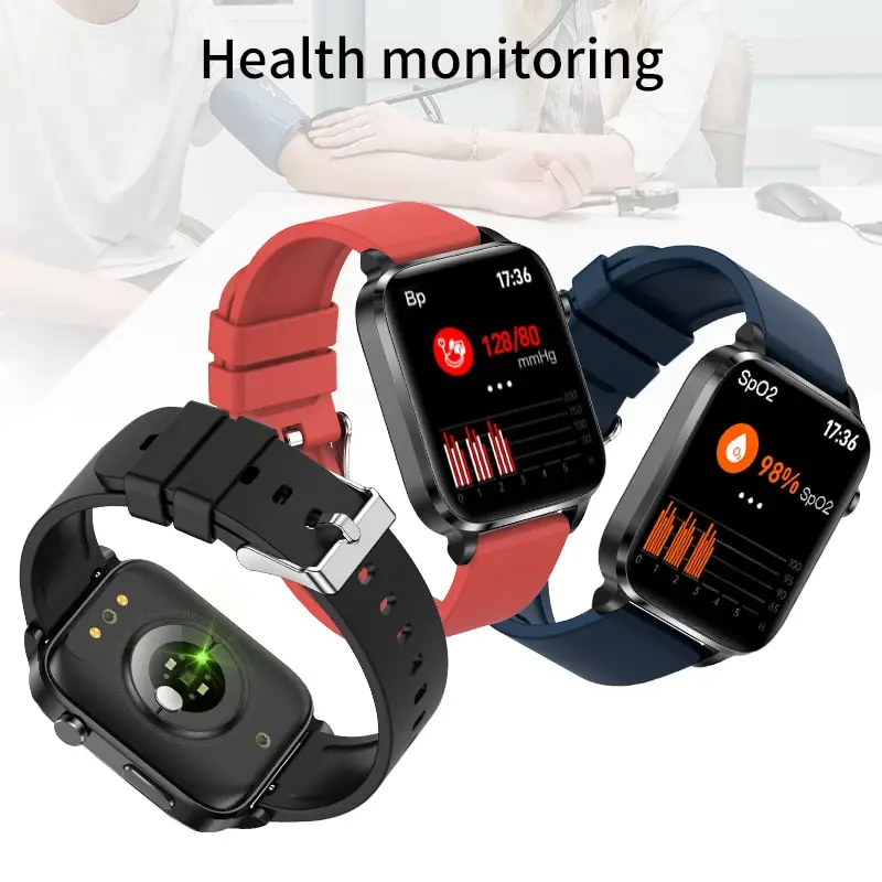 ECG Health Smartwatch F100 IP68 Waterproof Laser Therapy Blood Glucose Monitor reloj inteligente Smart Watch