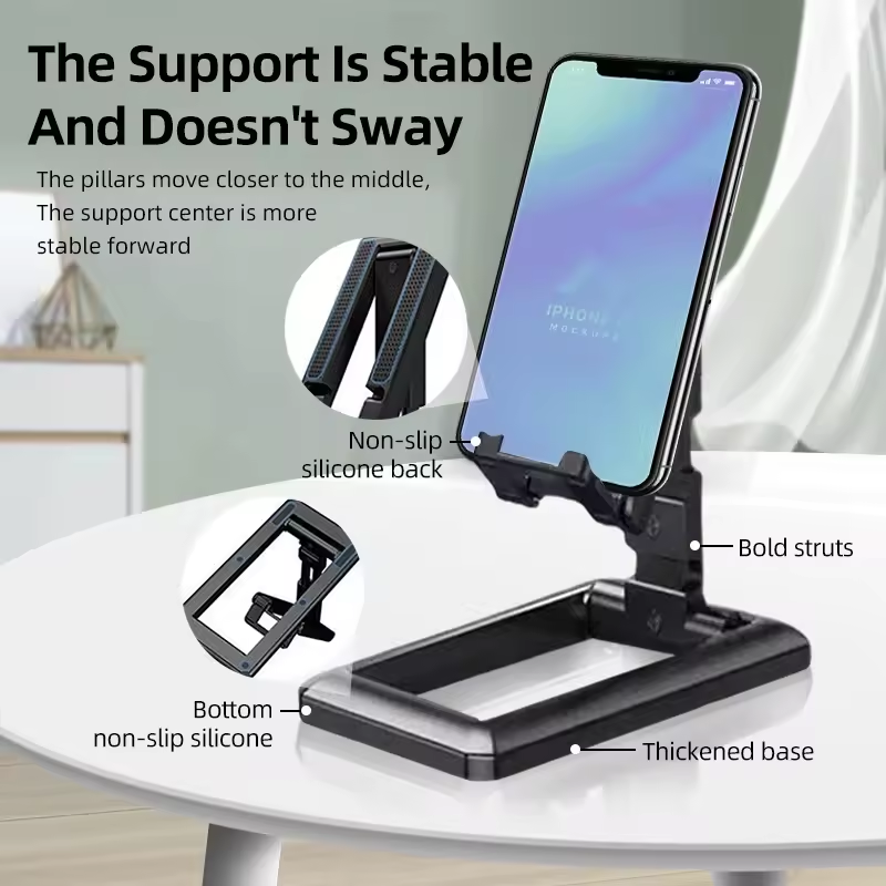 Desktop adjustable mobile phone stand multi angle universal foldable stand for iPad tablet iPhone Samsung Smart