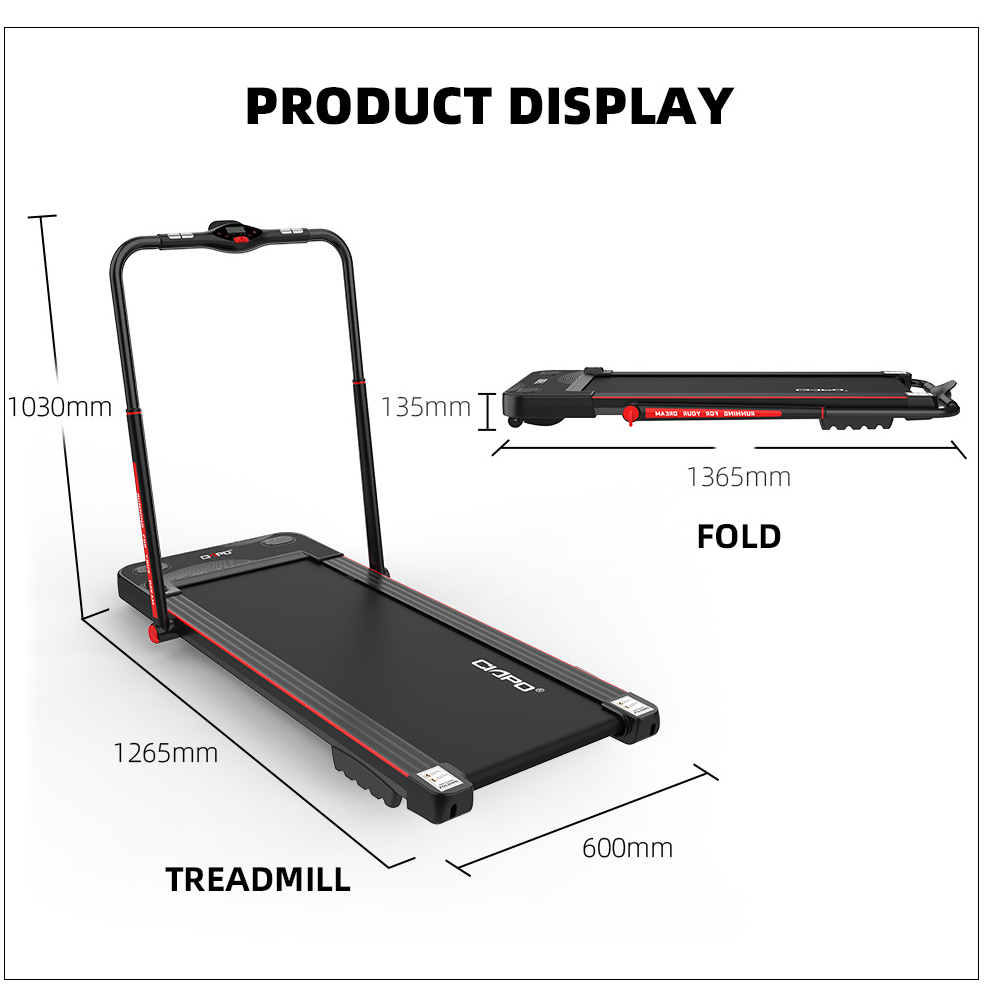 walking treadmill foldable under desk treadmill portable mini treadmill home fitness dc motor electric