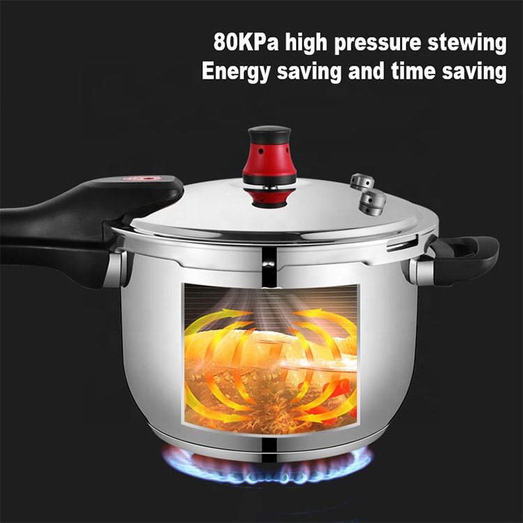 stainless steel 304 high pressure cooker with steamer gas stove Food Grade Energy-saving Pressure Pot induction cookers