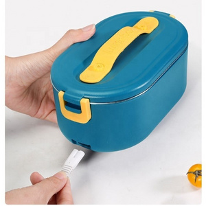 Portable Stainless Steel Electric Lunchbox Food Warmer Lockable USB Electrica Heating Lunch Box Mini Thermal Lunch box