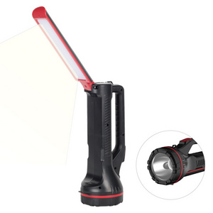 new multi functional rechargeable led plastic flashlight torch light