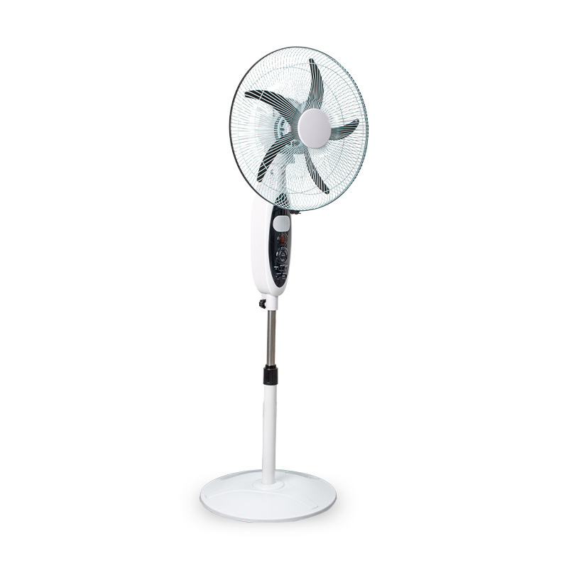 new solar 5 speed rechargeable standing fan with bulb with light