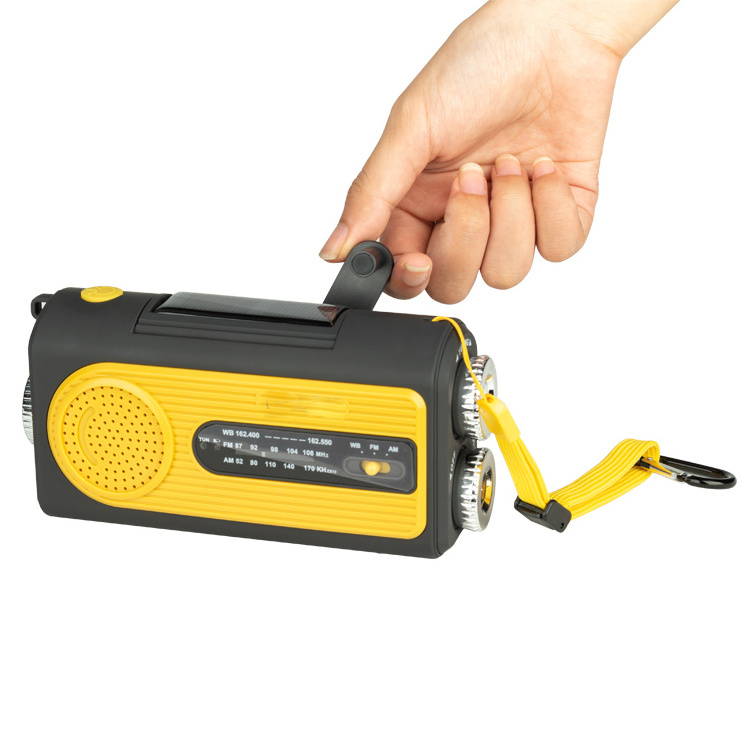 Customized Emergency Solar Hand Crank AM/FM Digital Weather Radio