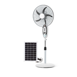 18/16 inch electric battery pedestal rechargeable Hot sale remote control solar stand fan