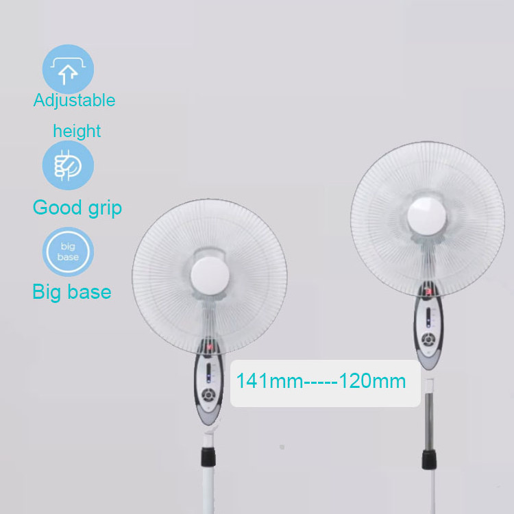 18/16 inch electric battery pedestal rechargeable Hot sale remote control solar stand fan