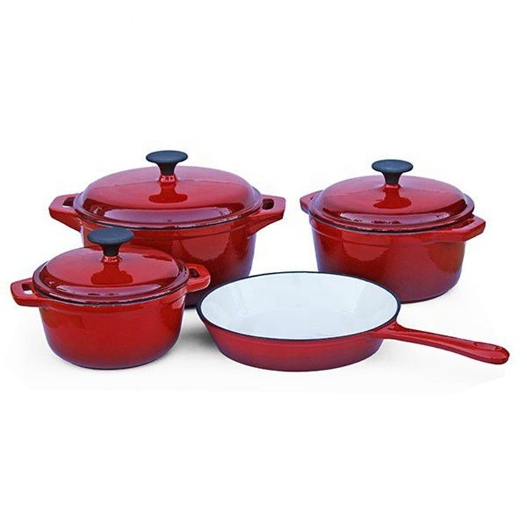 Made In China Cast Iron dutch ovens Cooking Kitchen Tools Non-stick Enamel Pot with Cover