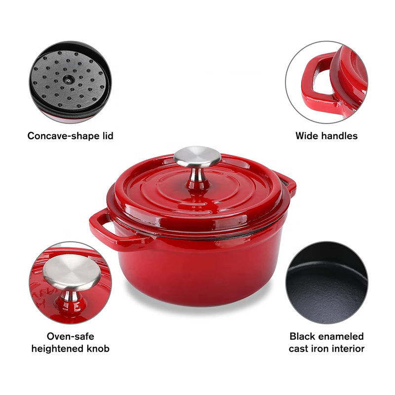 hot sale casserole thermoware casserole cast iron cooking pot