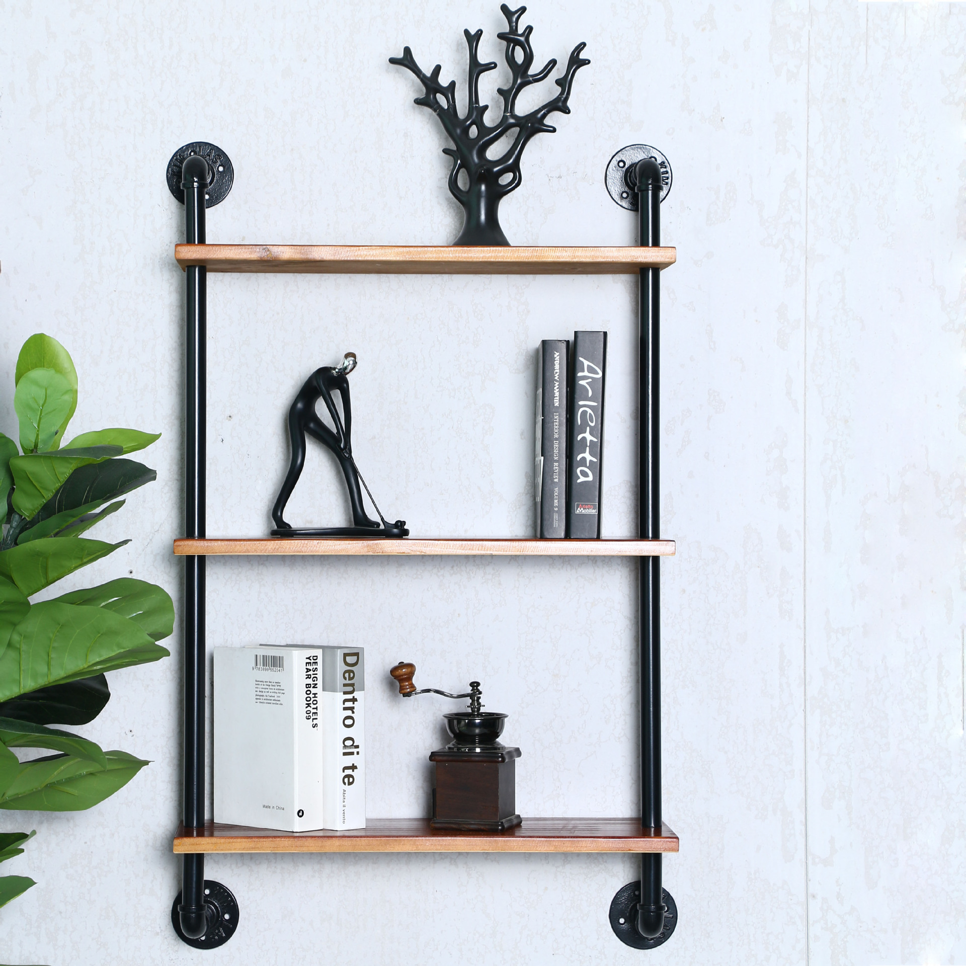 Creative display stand background wall decoration stand living room bedroom wall hanging shelf