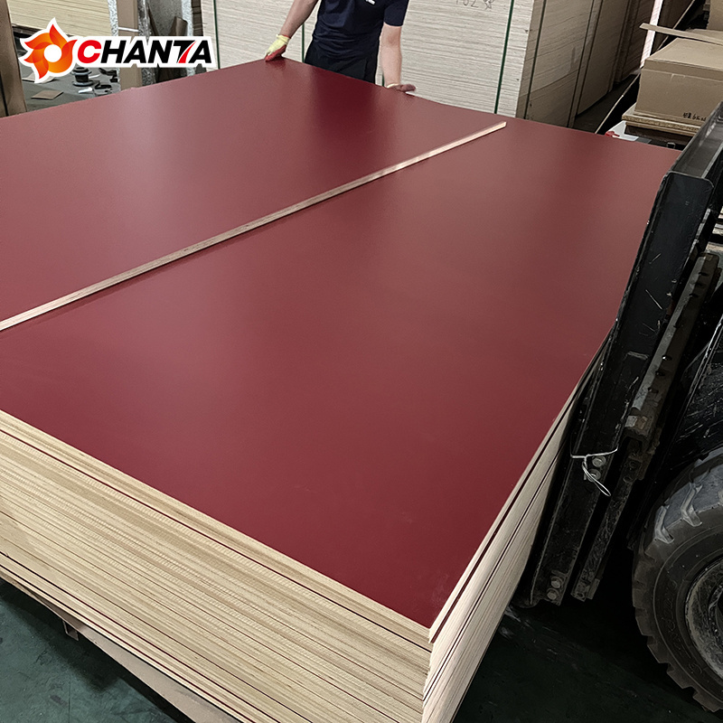 High Quality Fibreboards  Laminated Melamine Faced Wood Mdf Hdf Board For Furniture