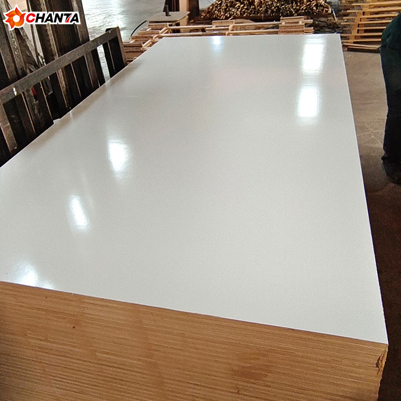 1220mm*2440mm 18 Mm White Color Melamine Laminated Plywood Sheet