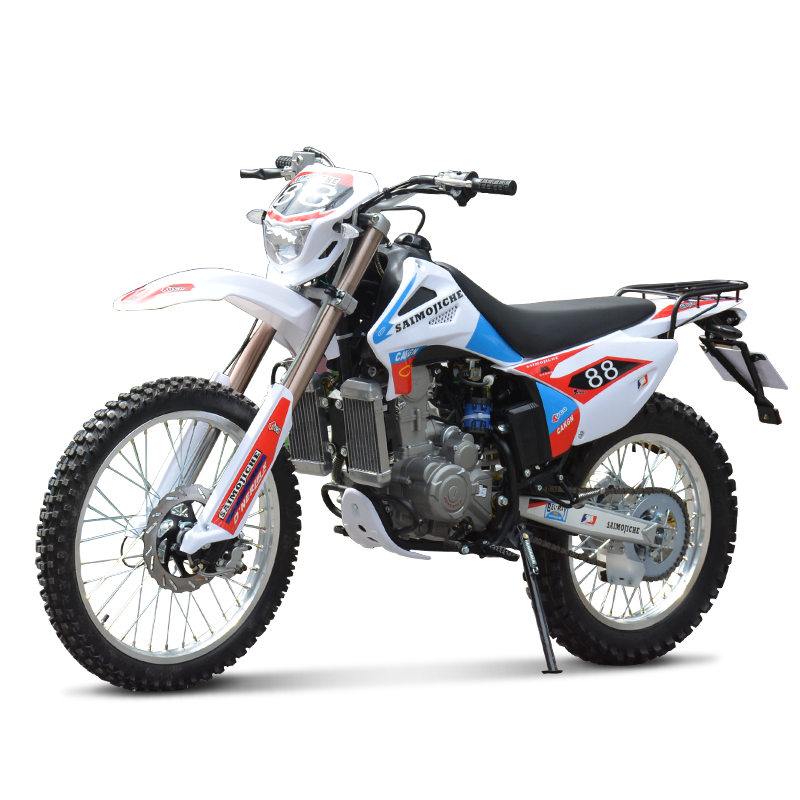 Motocross 250cc Automatic Enduro Motorcycle K8 White 250CC Motor Power 4-Stroke Engine