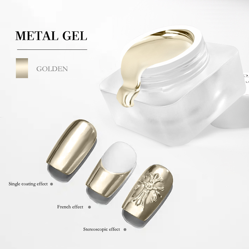 CHAORY  High quality 10g metal painting gel polish nail art metallic mirror nail polish uv gel paint full painting gel