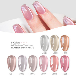 Chaory Custom Logo Nail Salon UV Gel Polish 5D Red Cat's Eye 9 Colors 15ml Glass Beads Cat Eye Gel