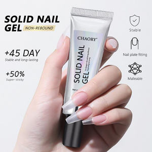 CHAORY Most popular 20g NAIL Art press on tip glue gel extension adhesive tube gel glue gel x nail tips nail tip glue art