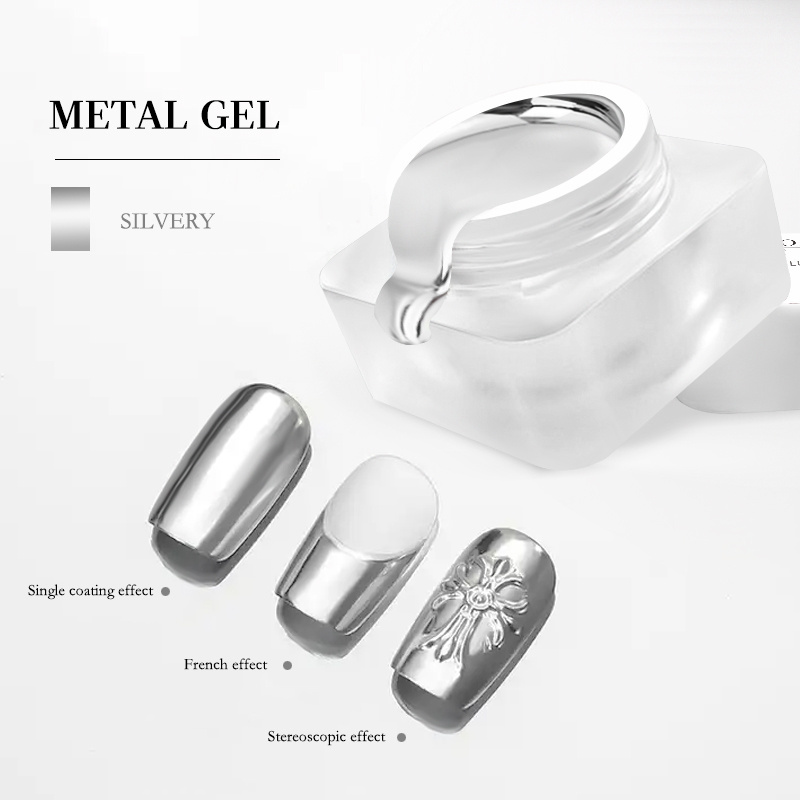 CHAORY  High quality 10g metal painting gel polish nail art metallic mirror nail polish uv gel paint full painting gel