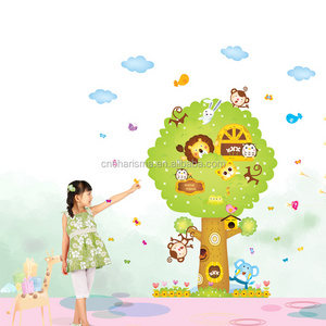 Cartoon Animal Tree Wall Sticker For Room Decoration Family Tree Wall Decals