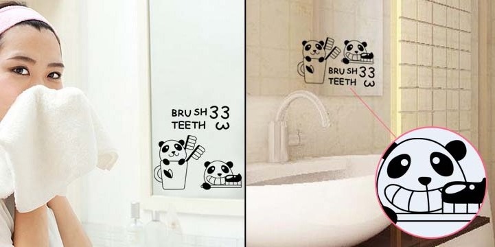 Pvc Bathroom Waterproof Vinyl Tile Sticker Custom Printed Kids Wall Sticker