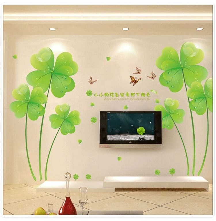 In Stock Wall Decal Photo Frame Heart Shape Flower Sticker For Room Decoration