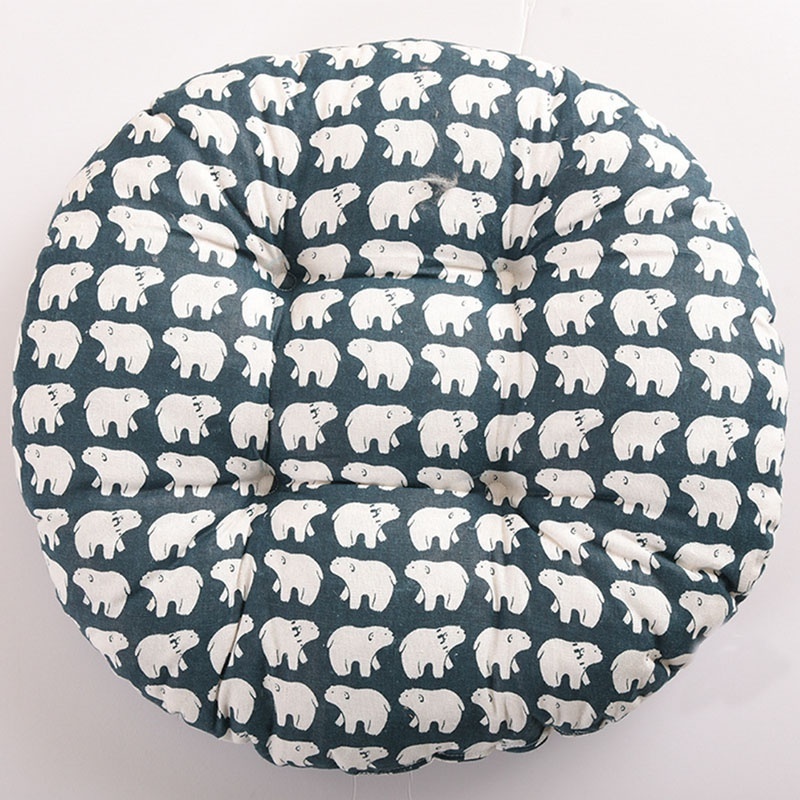 Cheersee cotton linen round custom printed moroccan scatter boho arabic floor seating sitting floor cushions for home sofa