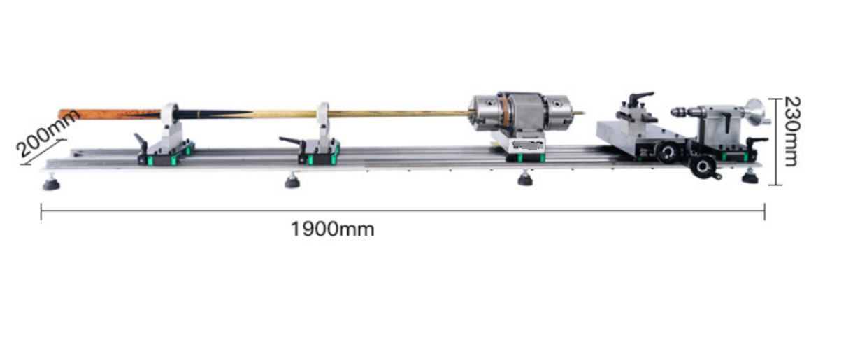 Double head double track pro+ minor billiard pool cue repair lathe machine for Professional accessories