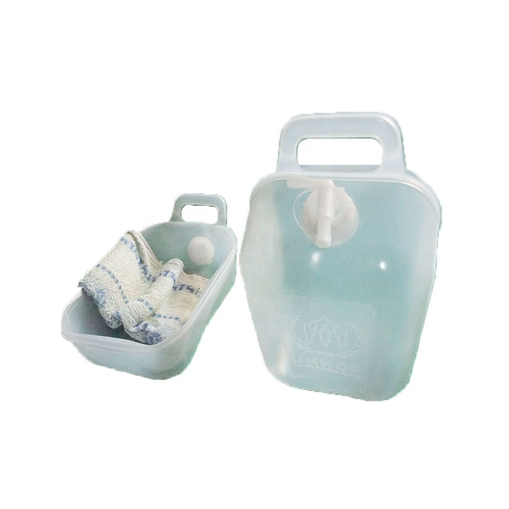 LDPE plastic 10l 20l collapsible water jerry can for outdoor camping and emergency relief supplies