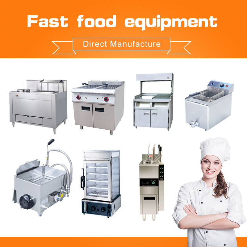 Hot Sale One-Stop Solution Burger Fast Food KFC Mcdonalds Restaurant Kitchen king equipment