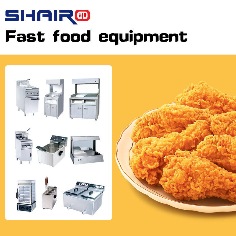 Hot Sale One-Stop Solution Burger Fast Food KFC Mcdonalds Restaurant Kitchen king equipment