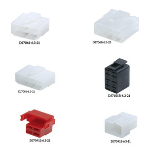 6.3 Series DJ7011  2P/3P/4P PBT PA66 Plastic Harness Connector