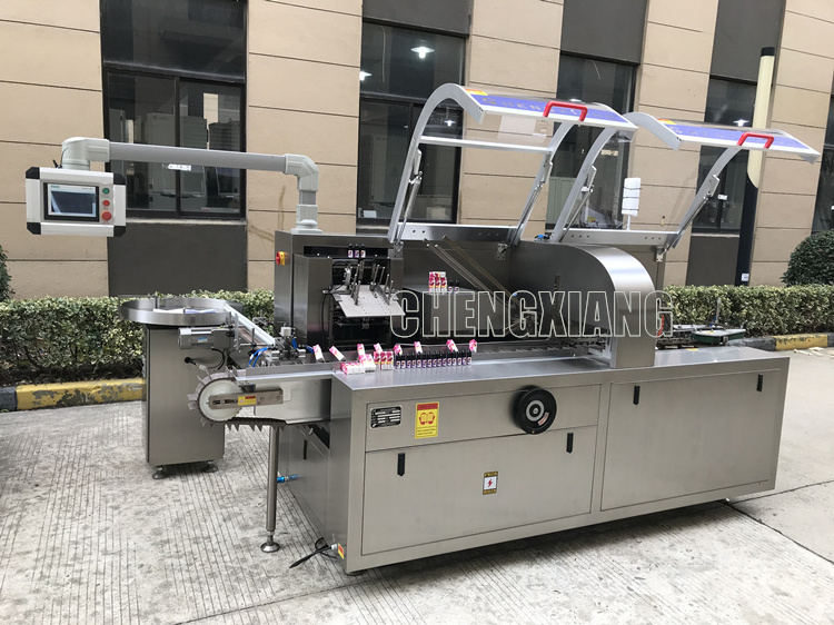 Automatic hot melt glue cartoning machine for bottle